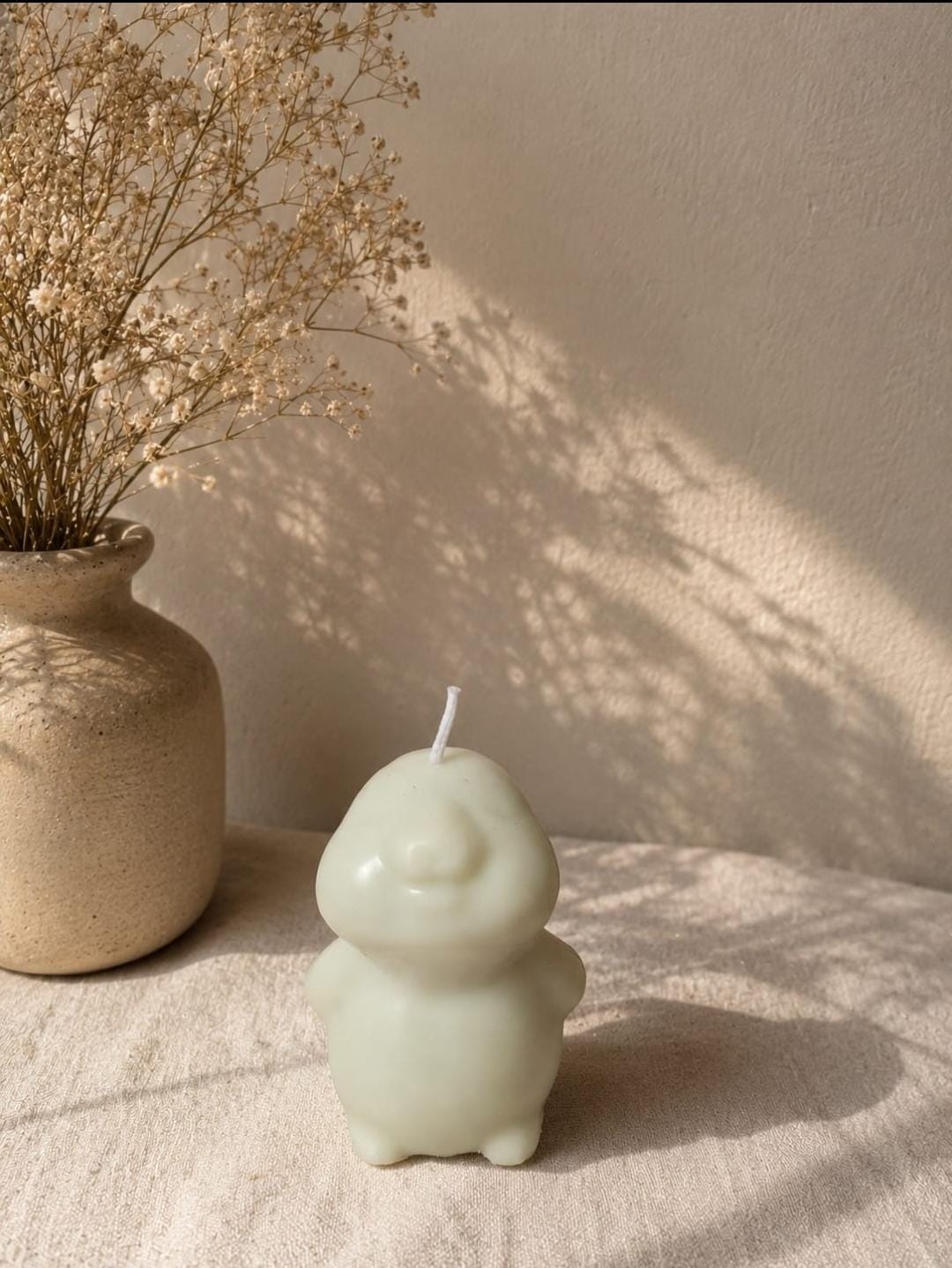 Sculptural character candle